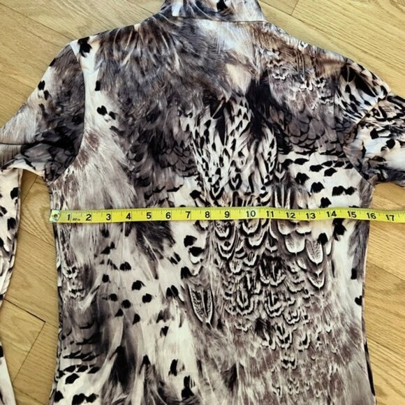 Golfino Leopard Golf Quarter zip jacket athletic US 4 - Picture 5 of 9